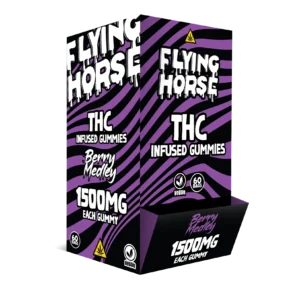 FLYING HORSE THC INFUSED GUMMIES 1500MG 60CT/BX