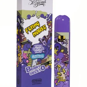 Berry Gelato Flying Horse Stoner Blend Disposable 3G
