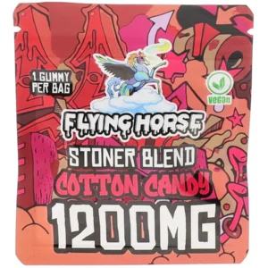Cotton Candy Flying Horse Stoner Blend Infused Gummies 1200MG