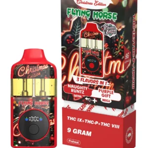 Naughty Runtz+Purple Gift Flying Horse THC IX+THC-P+THC VIII 3 Flavors in 1 Christmas Edition 9G
