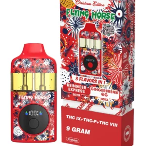 Reindeer Express+Gingerbread OG Flying Horse THC IX+THC-P+THC VIII 3 Flavors in 1 Christmas Edition 9G