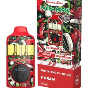 Watermelon Candy+Elves Strawberry Flying Horse THC IX+THC-P+THC VIII 3 Flavors in 1 Christmas Edition 9G