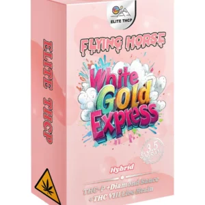 White Gold Express Flying Horse THCP+Diamond Sauce+THC VIII Live Resin Vape 3.5G