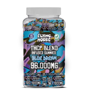 FLYING HORSE THCP BLEND INFUSED GUMMIES 96000MG 80CT/JAR